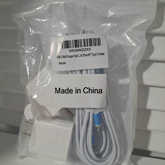 Usb Type C Wall Chargers 6 Feet Brand new - Picture 3 of 3